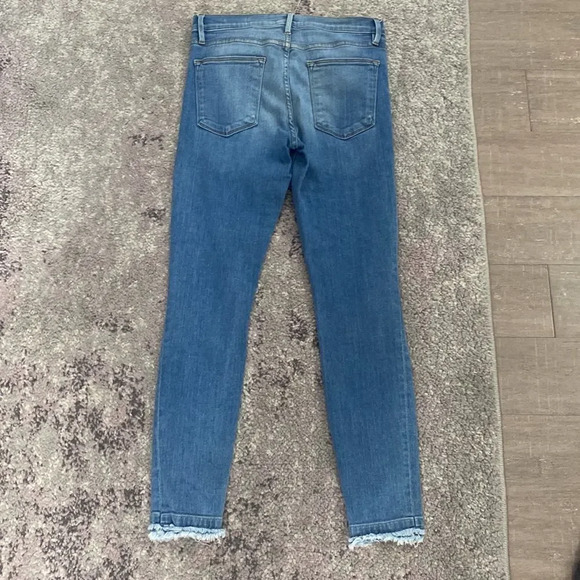 Frame Denim Women's Blue Le High Skinny Cut Offs Morton Distressed Jeans 27 - Picture 7 of 7